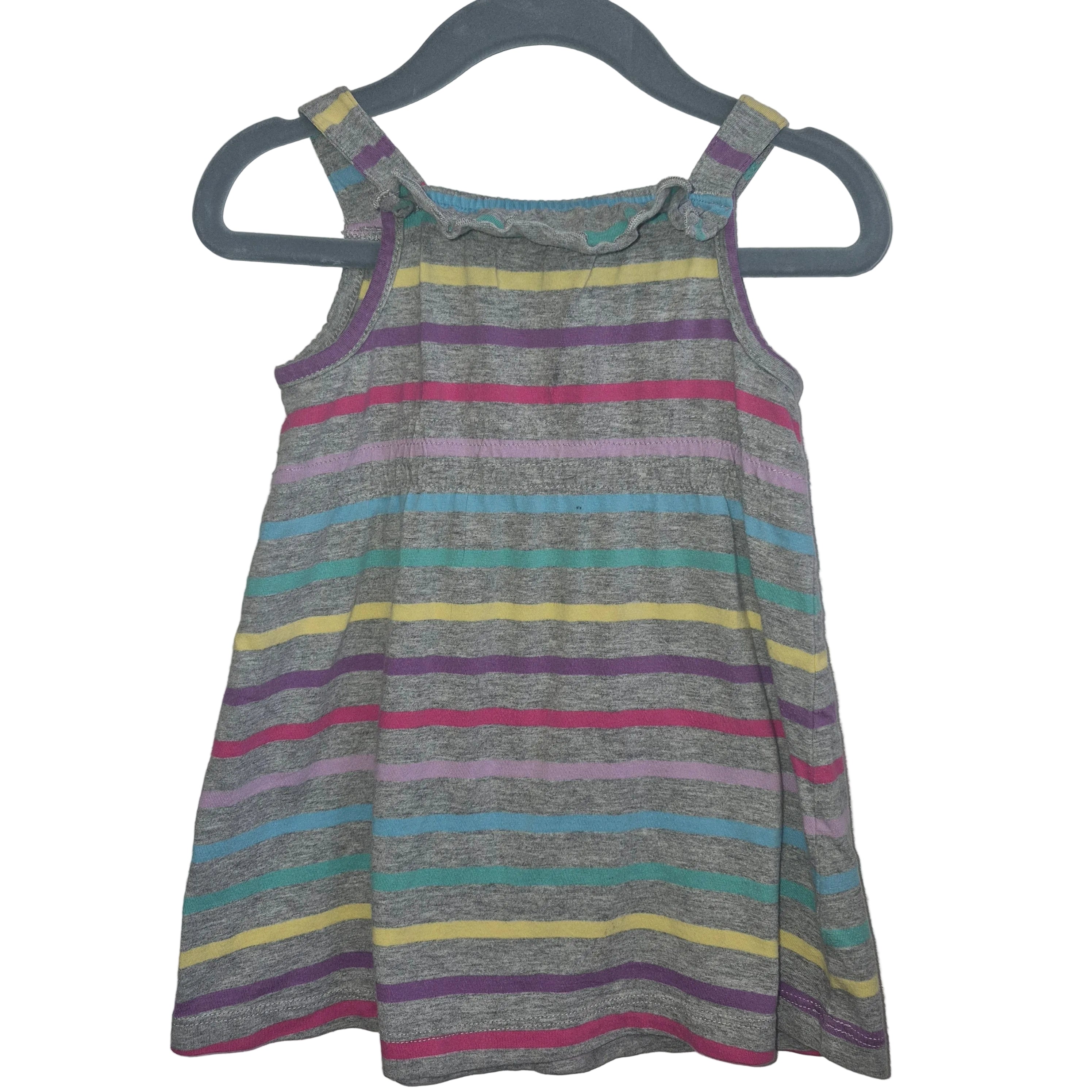 Nevada Colorful Striped Sleeveless Dress - Size 18 months