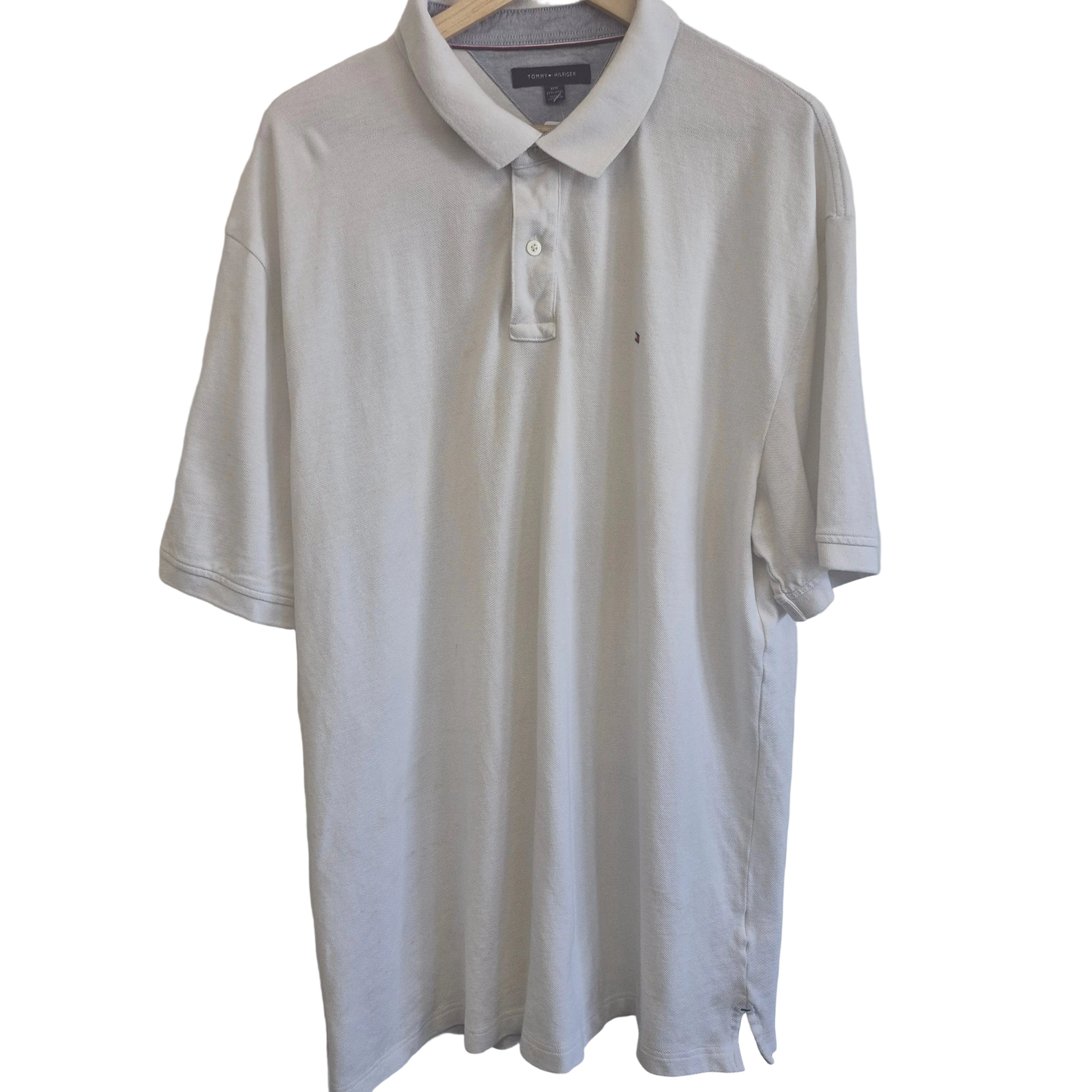 Tommy Hilfiger Men's White Classic Polo Shirt – XXXL