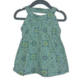 Gymboree Aqua Floral Sleeveless Summer Dress - Size 18-24 months