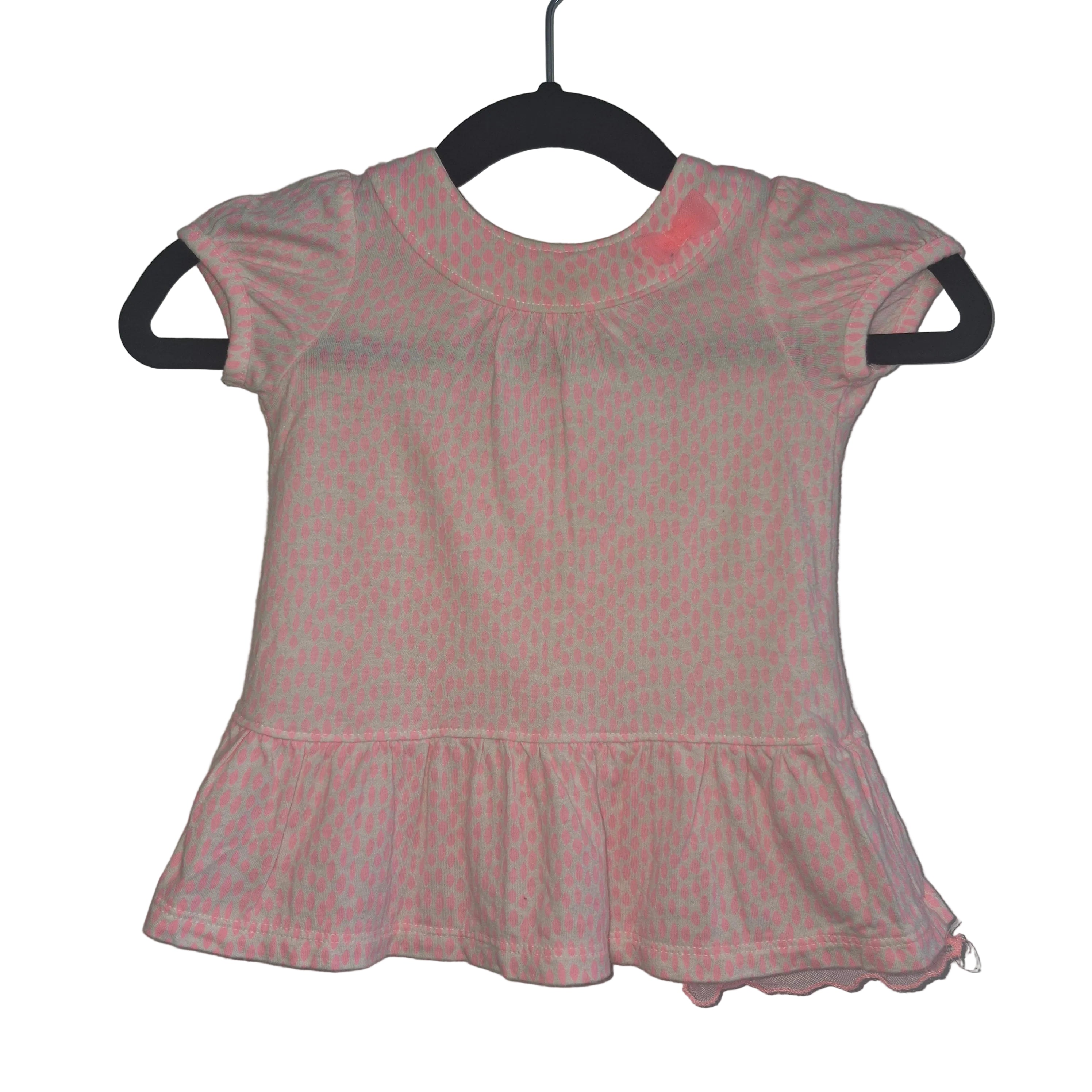 Carters Pink Peplum Top  Size 12 months