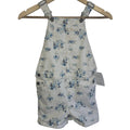 George Floral Denim Short Overalls Size 7