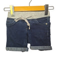Justice Dark Wash Denim Shorts | Elastic Waist Jean Shorts Size-6