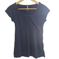Women's Thyme Navy Maternity Short Sleeve Top - Size Small
