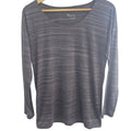 Thyme Maternity Purple Stripe Long Sleeve Top - Size Medium