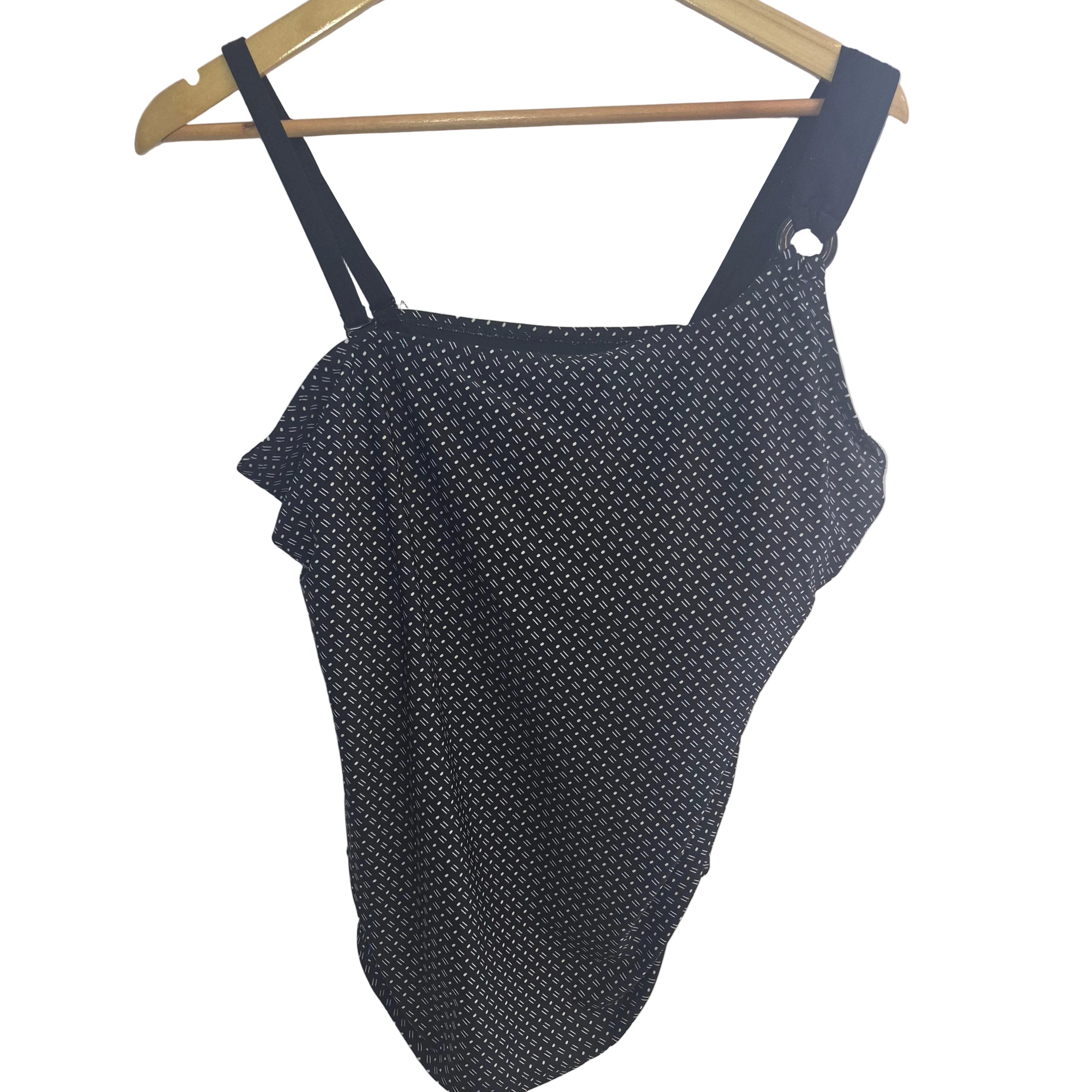 Thyme Maternity Navy Print One-Piece Swimsuit - Size XXL