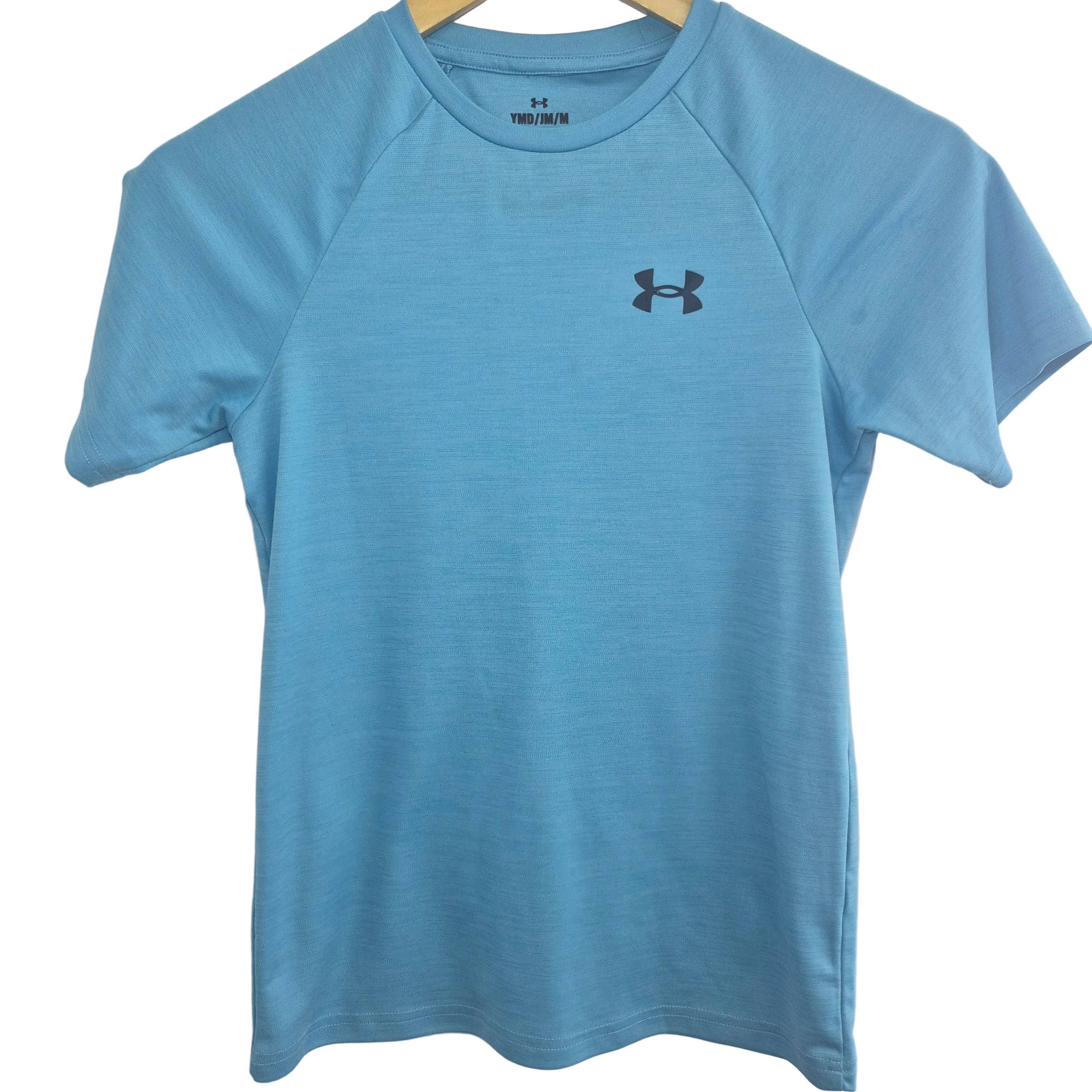 Under Armour Youth Performance T-Shirt | Light Blue Athletic Tee | Size Medium
