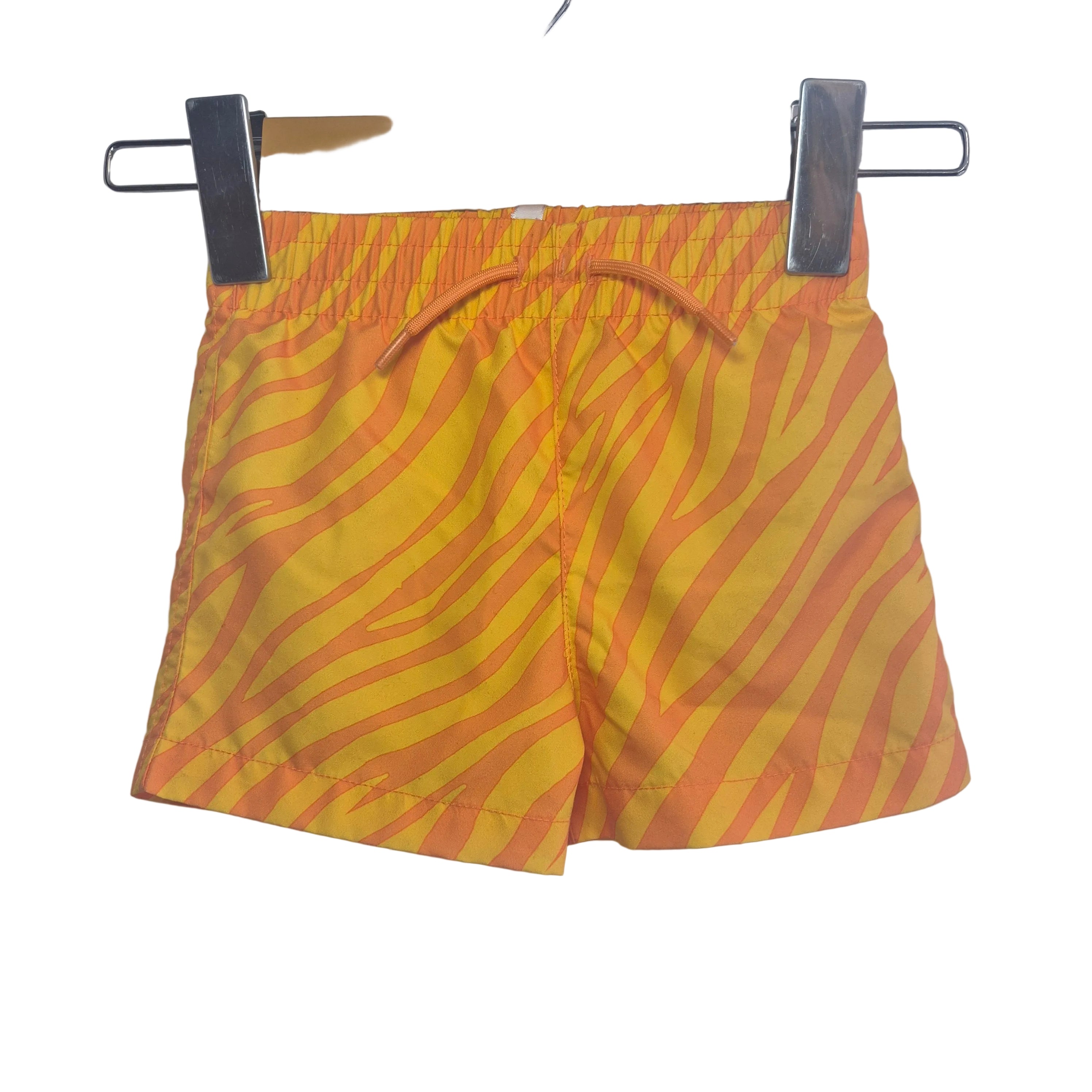 Joe Fresh Bright Zebra Print Swim Trunks - Size 3-6 Months