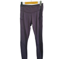 Women's High-Waisted Purple Leggings with Pockets | Activewear Tights Size Small