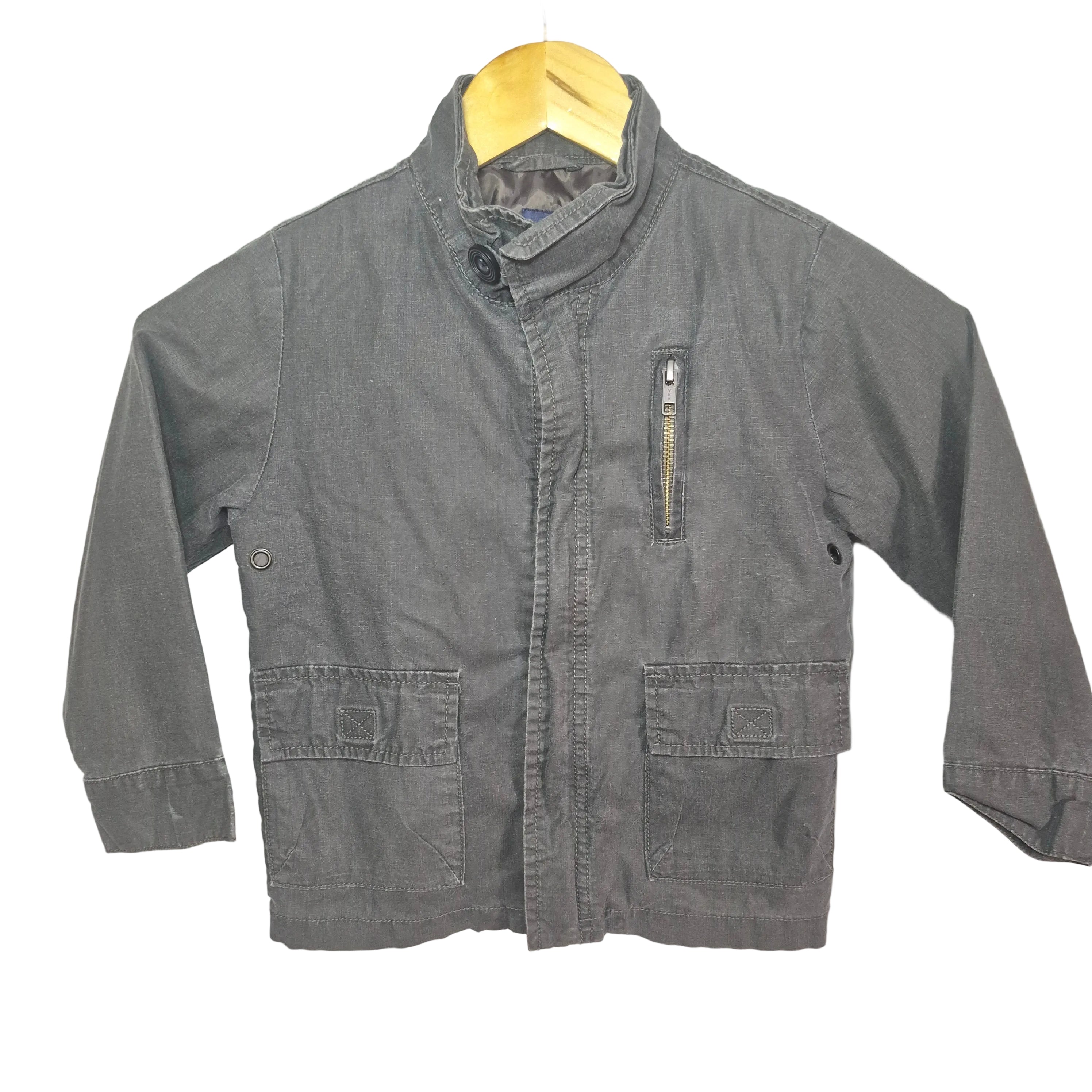 Baby Gap Grey Lightweight Utility Jacket- Size 4t
