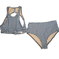 Old Navy Black & White Gingham Bikini Set – Size Sm