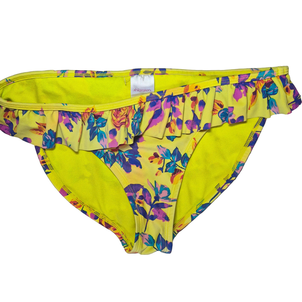 Xhilaration Yellow Floral Two Piece bikini - Size Small