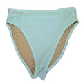 Mint Textured High Old Navy Waisted Bikini Bottoms - Size Small