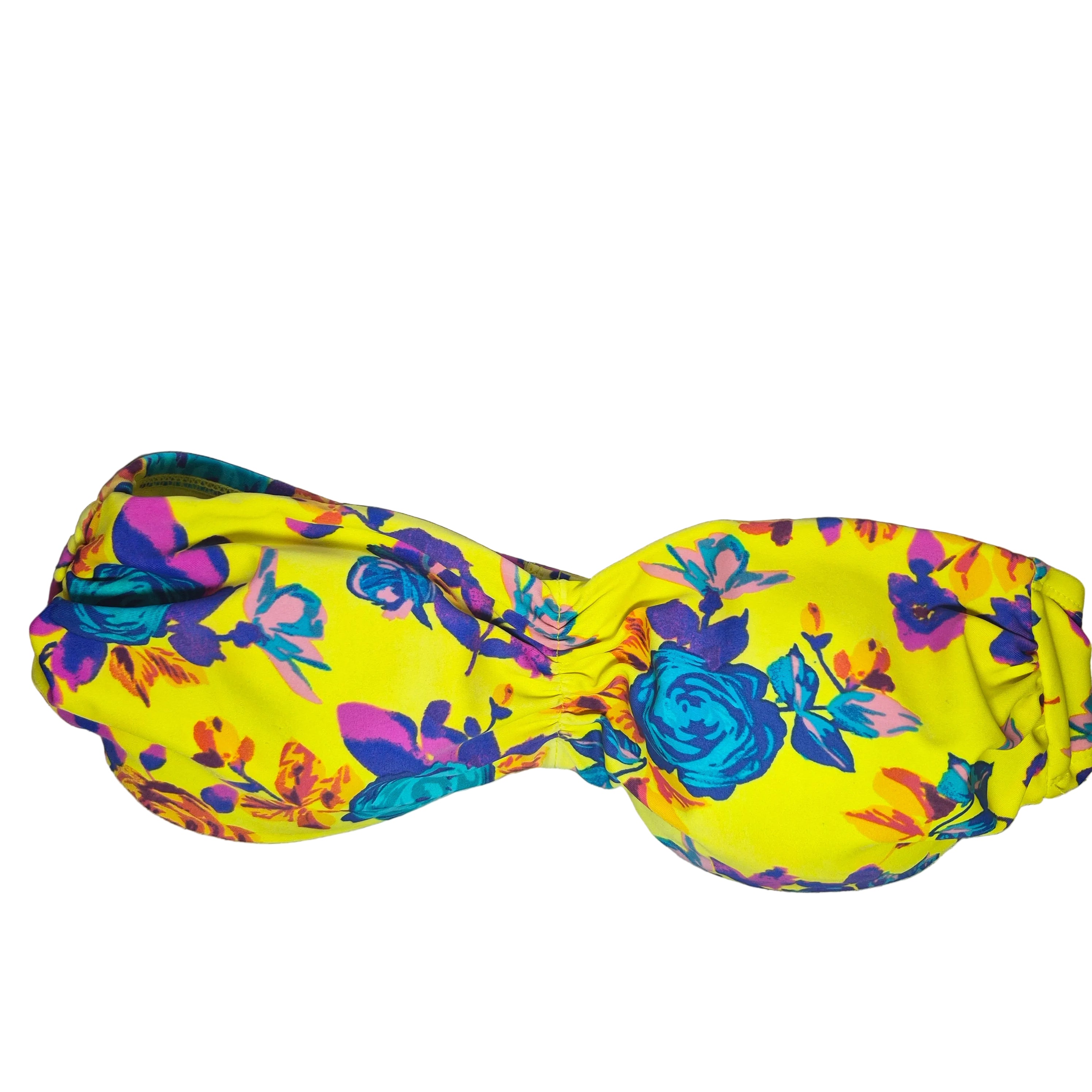 Xhilaration Yellow Floral Two Piece bikini - Size Small