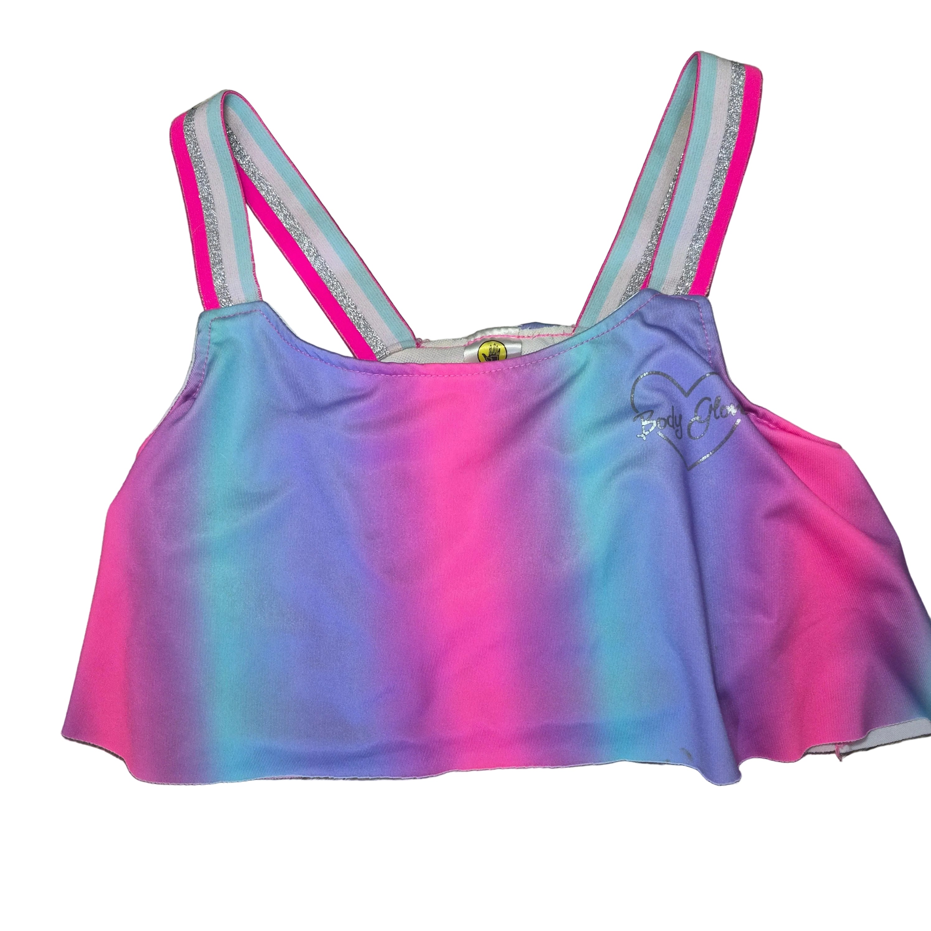Body Glove Ombre Cropped Swim Top - Size 12