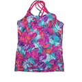 Old Navy Tropical Floral Strappy Tankini Swim Top - Size 6/7