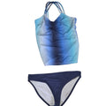 Blue Ombre Ripzone Tankini Two-Piece Swimsuit - Size Extra Large