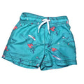 Carters Teal Dinosaur Swim Shorts - Size 9 Months