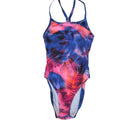 Arena Blue & Pink Abstract One-Piece Swimsuit
