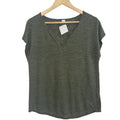 Old Navy Olive Green V-Neck Tee- Size Small
